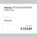 Стали відомі ціни на бездротові навушники Galaxy Buds 3 Pro в Європі