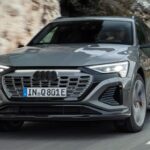 Audi showed a new version of its Audi Q8 e-tron electric SUV