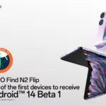 OPPO Find N2 Flip одним із перших отримає першу бета-версію Android 14