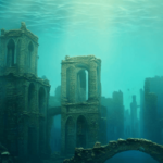 I Nordsøen blev der opdaget en oversvømmet by, som blev anset for mytisk